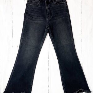 Women's HIDDEN Cropped Flare Black/Charcoal Jeans